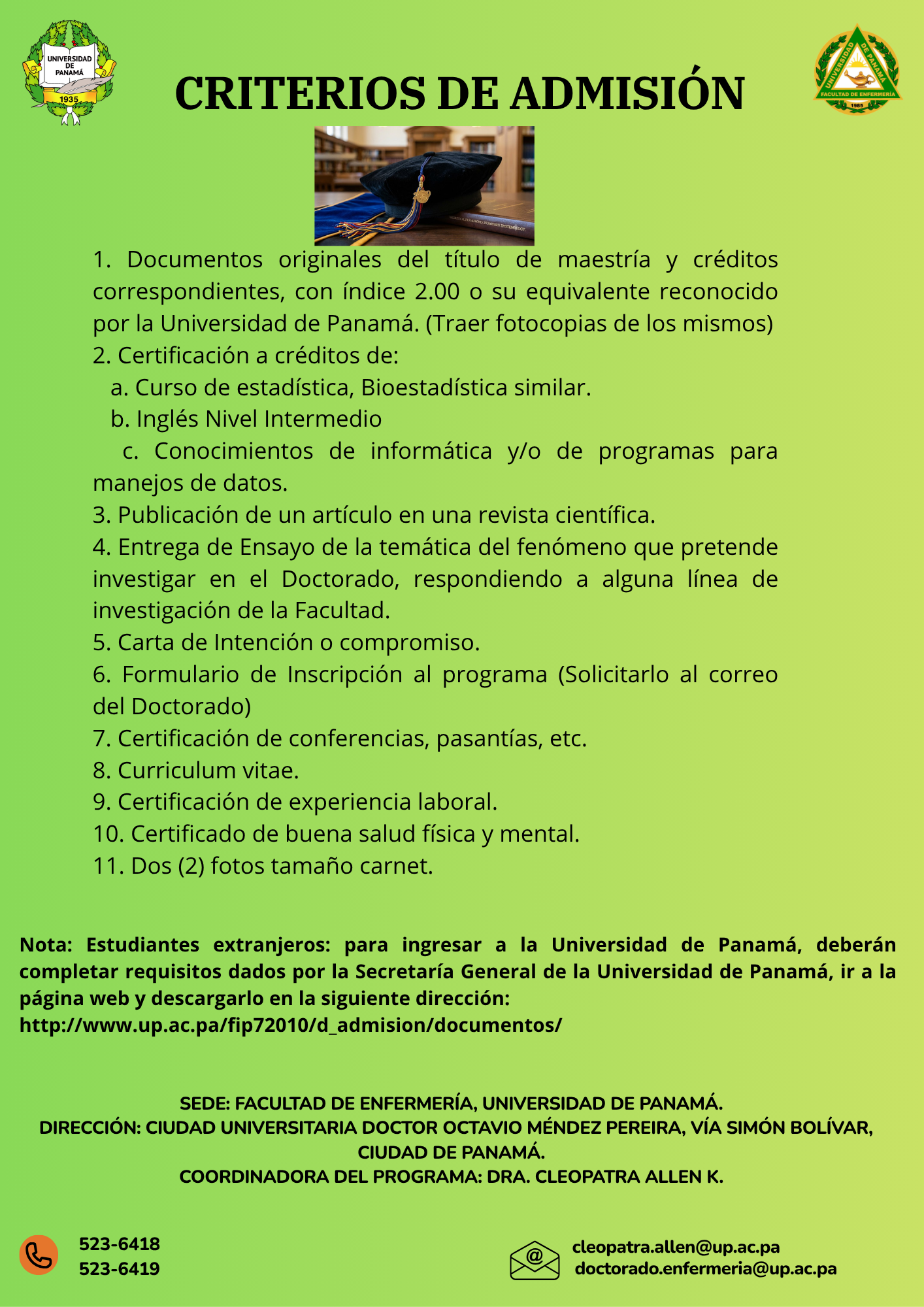 Criterio de admisión